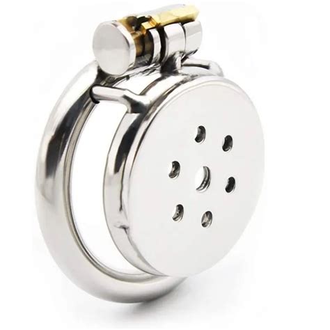 Notice Prins Albert Piercing is required to use this product. . Flat chastity cage